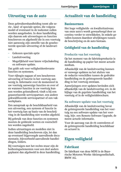 2025-2026 Mini Cooper Gebruikershandleiding | Nederlands