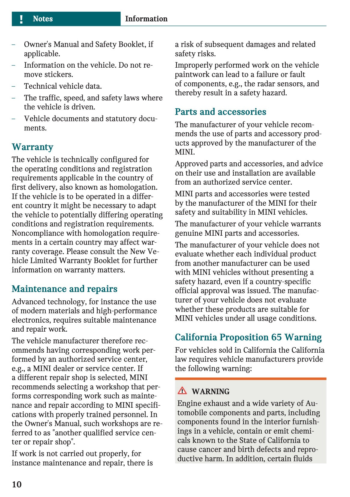 2026 Mini Cooper Convertible Owner's Manual | English US