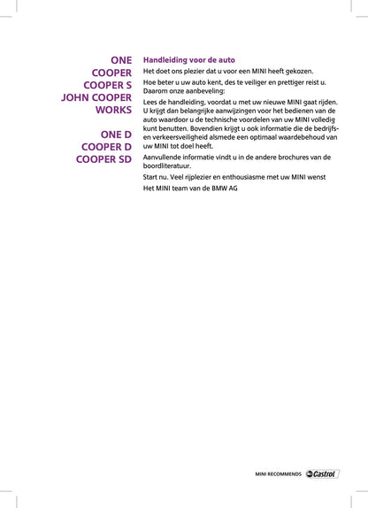2015 Mini Countryman/Paceman Gebruikershandleiding | Nederlands