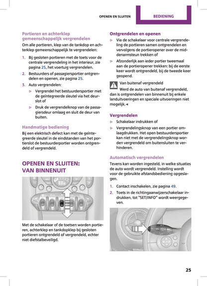 2015 Mini Countryman/Paceman Gebruikershandleiding | Nederlands