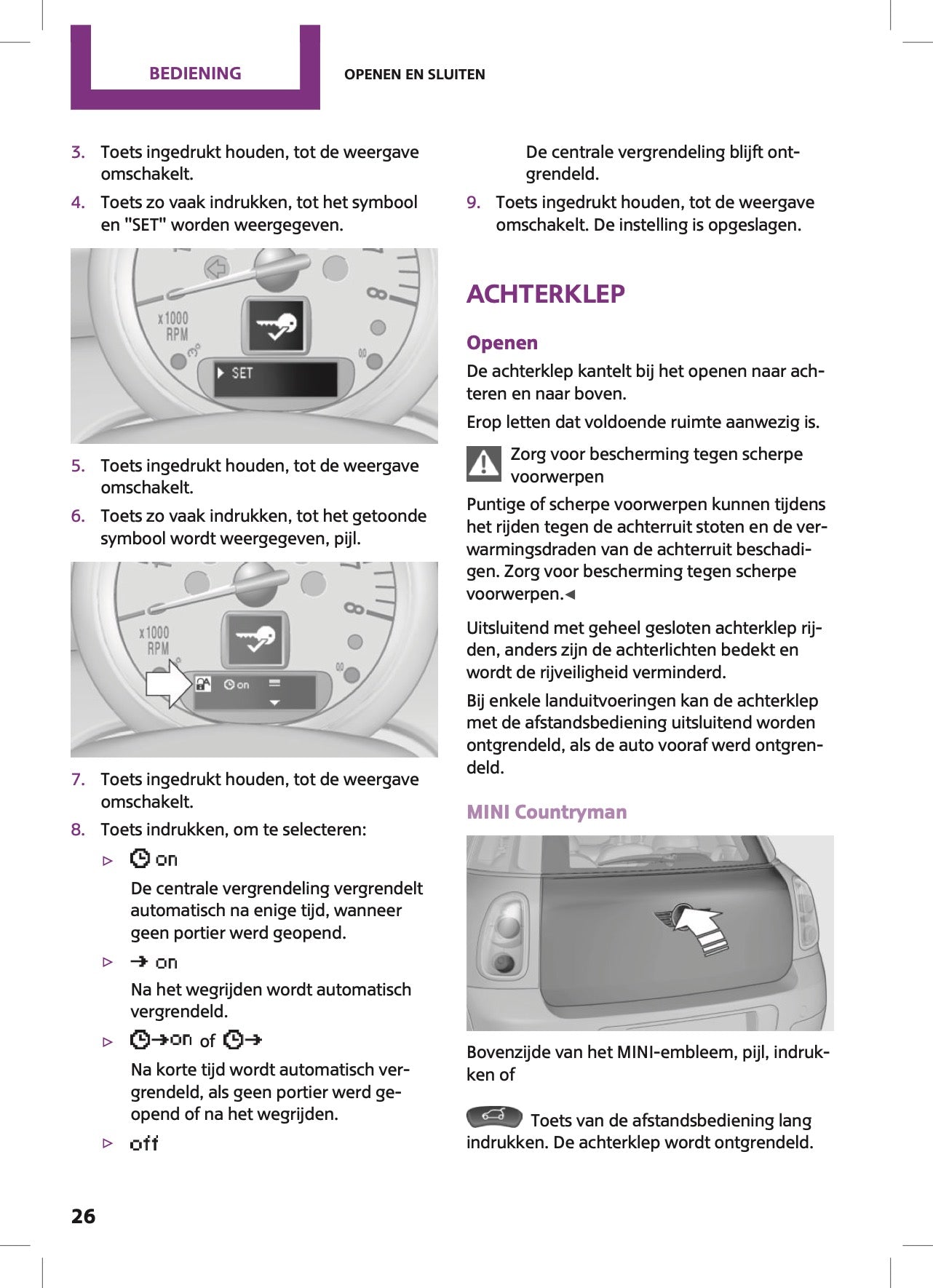 2015 Mini Countryman/Paceman Gebruikershandleiding | Nederlands
