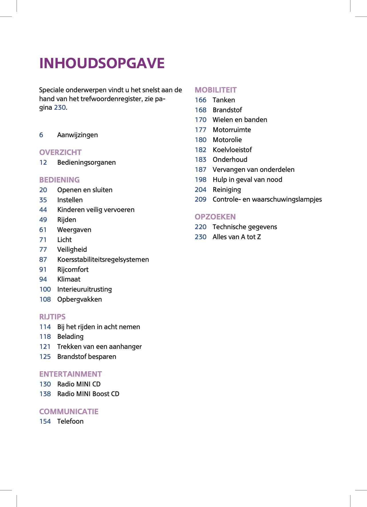 2015 Mini Countryman/Paceman Gebruikershandleiding | Nederlands