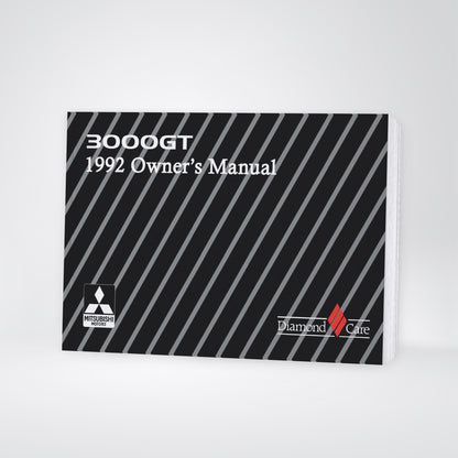1992 Mitsubishi 3000GT Owner's Manual | English