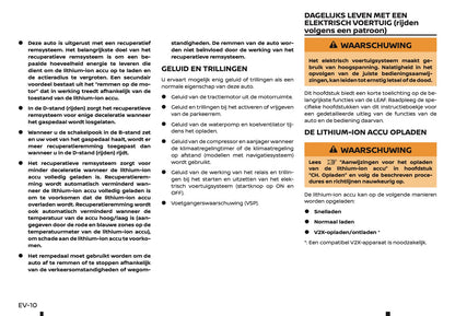 2019-2020 Nissan Leaf Owner's Manual | Dutch