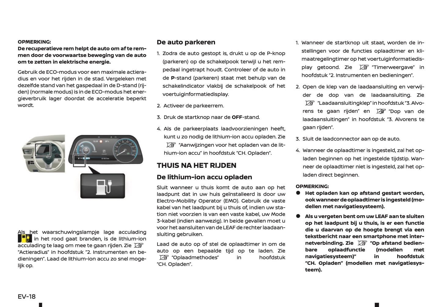 2019-2020 Nissan Leaf Owner's Manual | Dutch