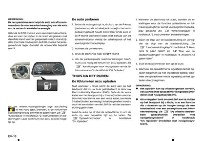 2019-2020 Nissan Leaf Owner's Manual | Dutch