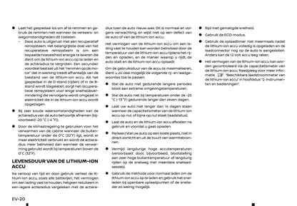 2019-2020 Nissan Leaf Owner's Manual | Dutch