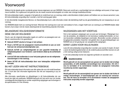 2015-2016 Nissan Pulsar Owner's Manual | Dutch