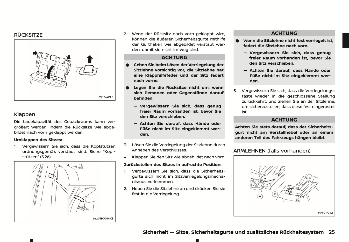 2023-2024 Nissan Qashqai Owner's Manual | German