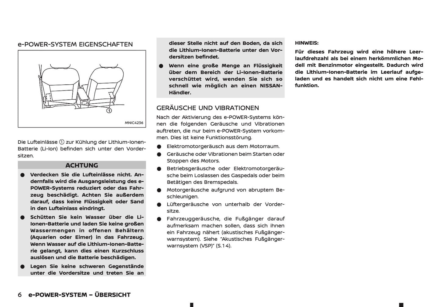 2025-2026 Nissan Qashqai e-Power Owner's Manual | German