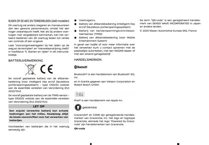 2025-2026 Nissan Qashqai Gebruikershandleiding | Nederlands