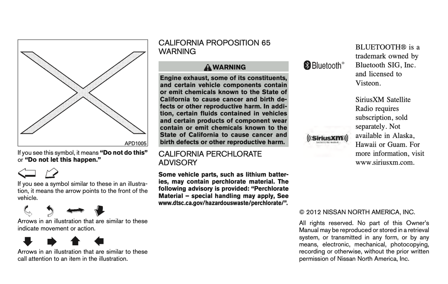 2013 Nissan Xterra Owner's Manual | English