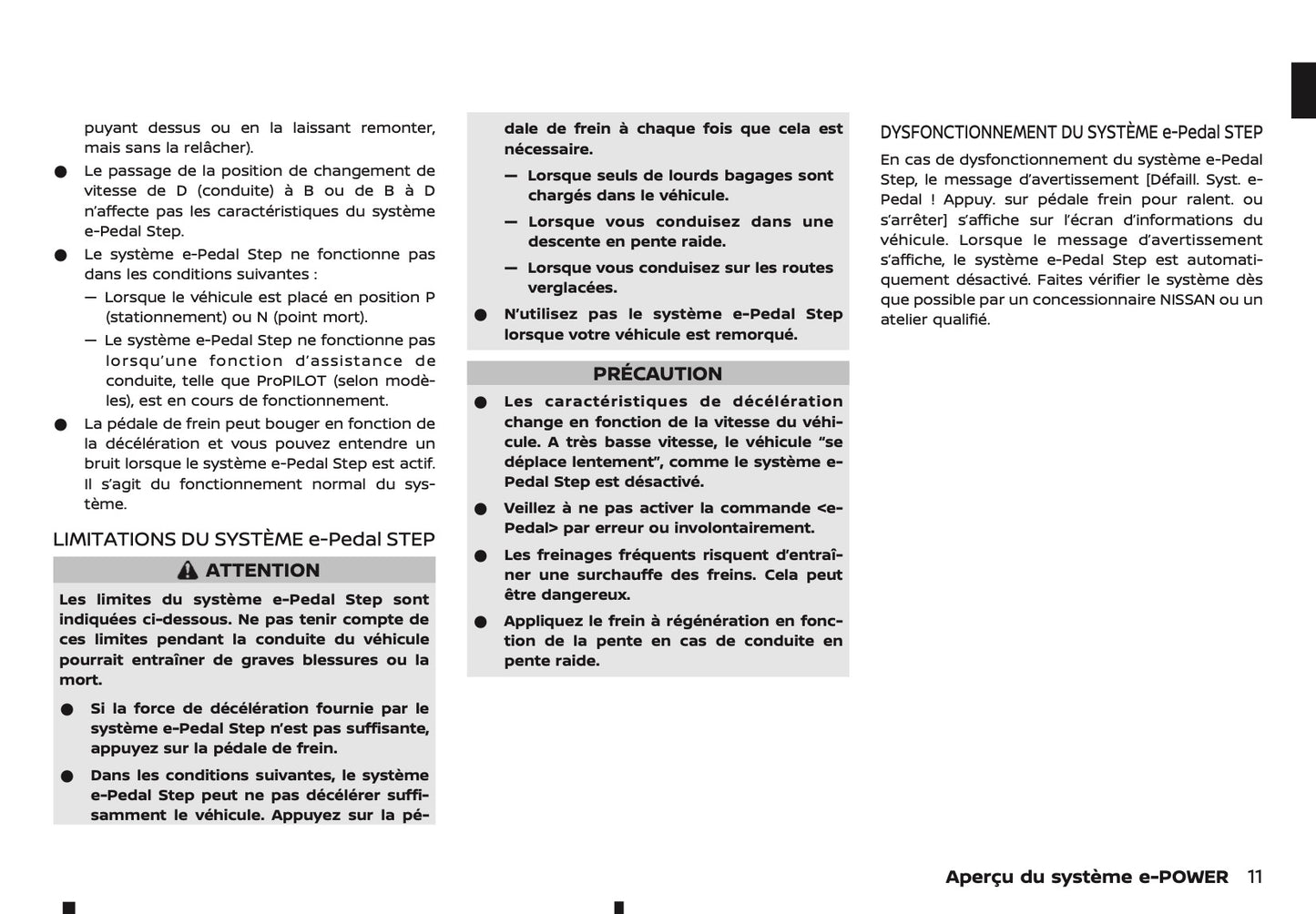 2024-2025 Nissan X-Trail e-Power Owner's Manual | French