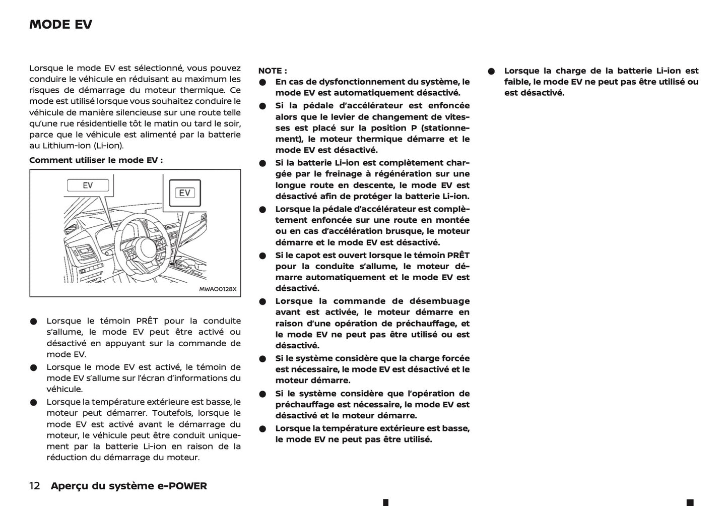 2024-2025 Nissan X-Trail e-Power Owner's Manual | French