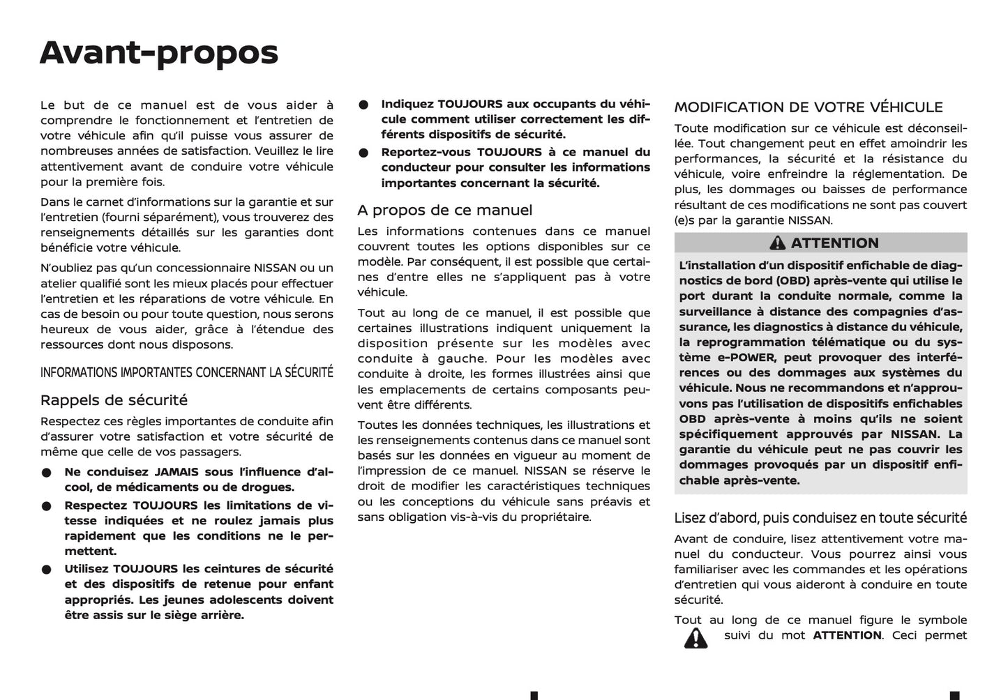 2024-2025 Nissan X-Trail e-Power Owner's Manual | French