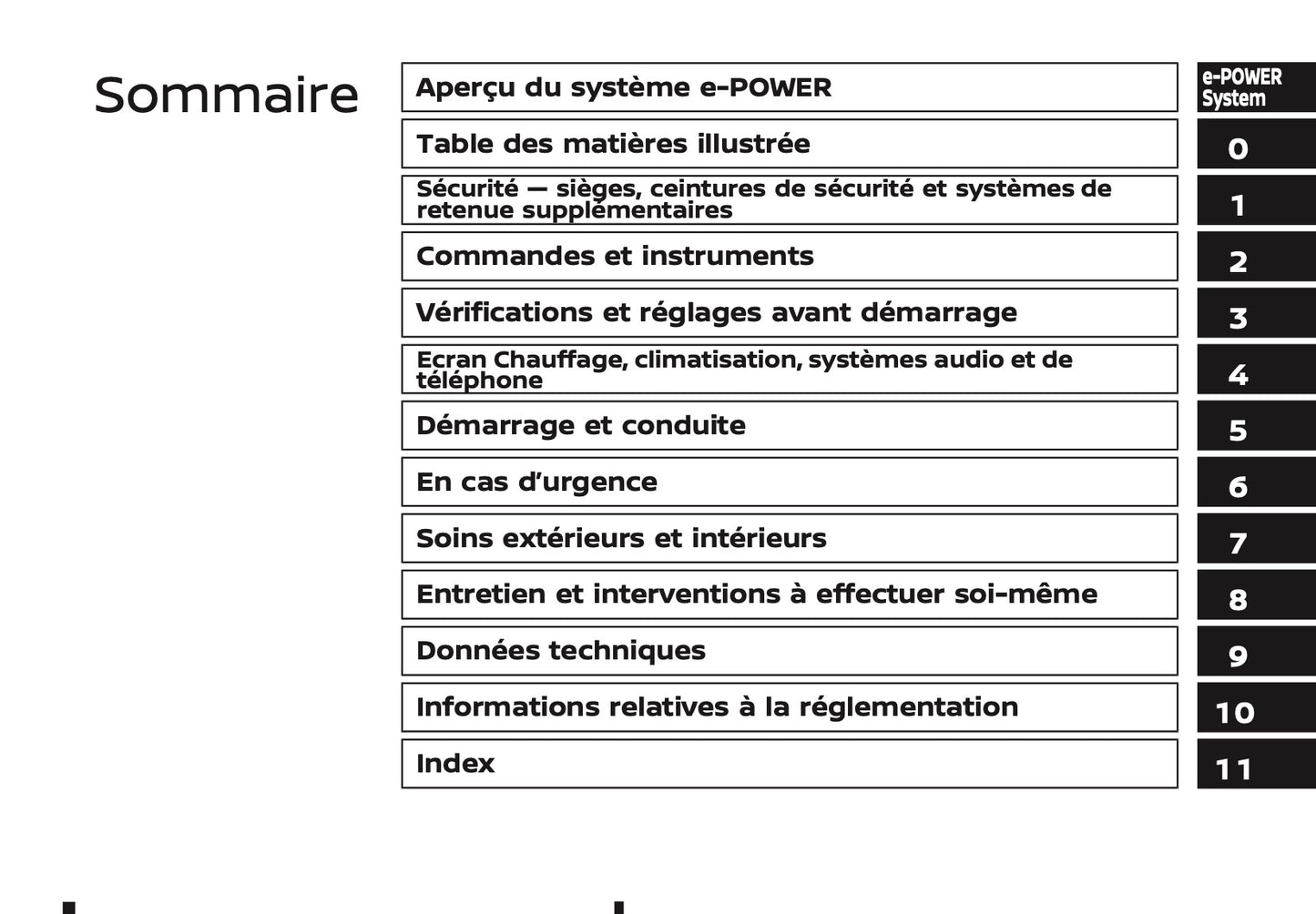 2024-2025 Nissan X-Trail e-Power Owner's Manual | French