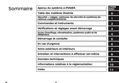 2024-2025 Nissan X-Trail e-Power Owner's Manual | French