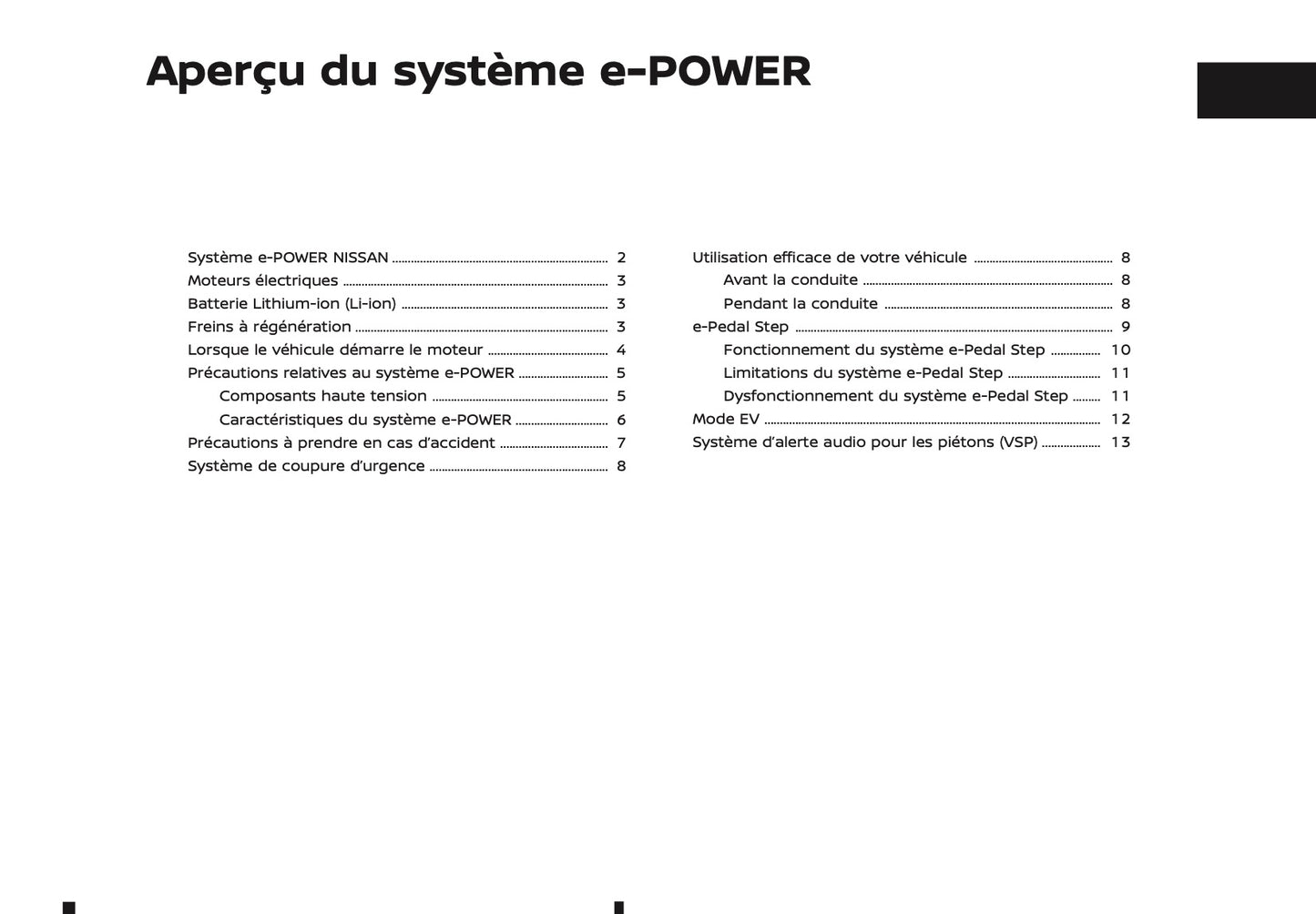 2024-2025 Nissan X-Trail e-Power Owner's Manual | French