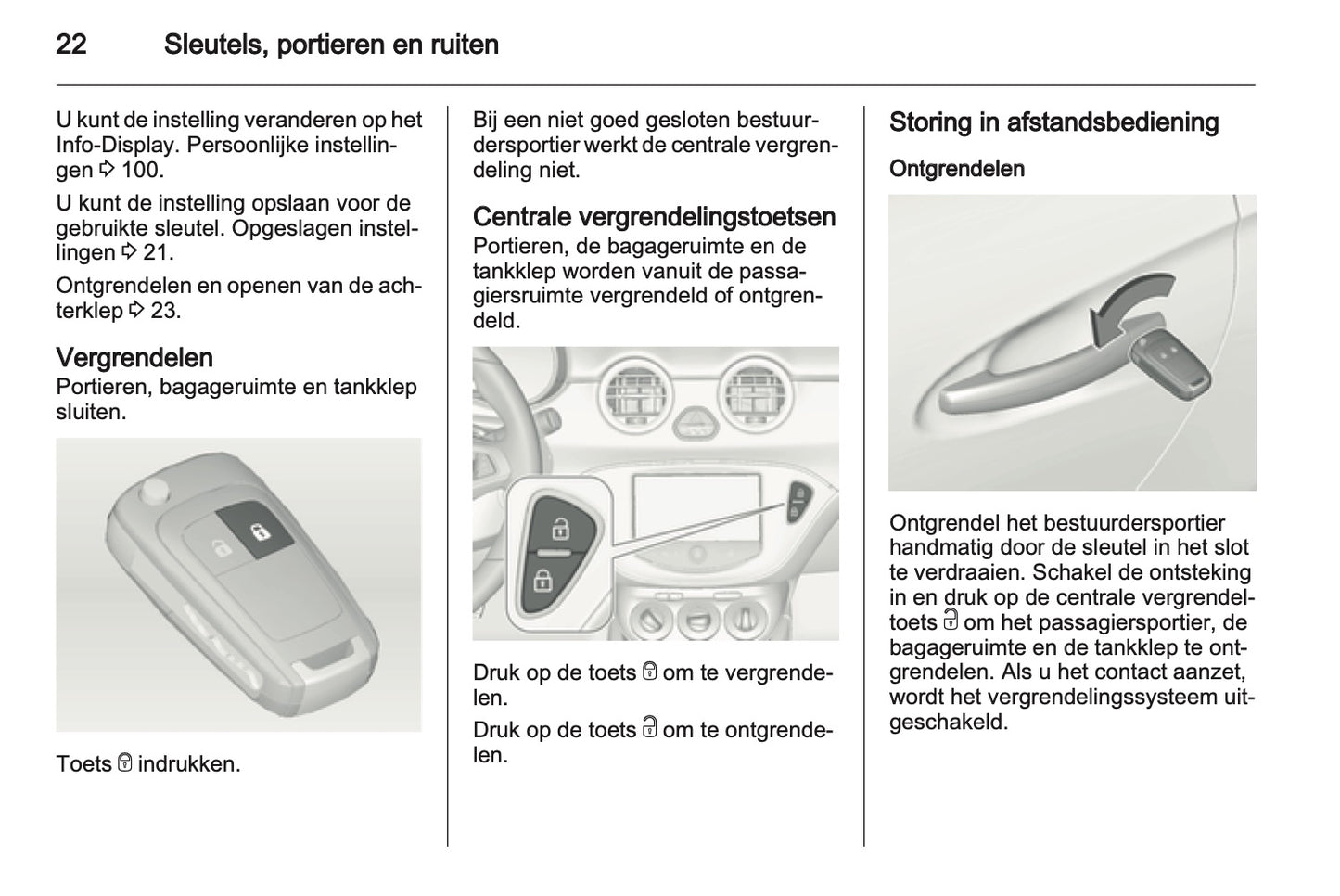 2013 Opel Adam Owner's Manual | Dutch