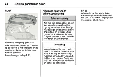 2013 Opel Adam Owner's Manual | Dutch