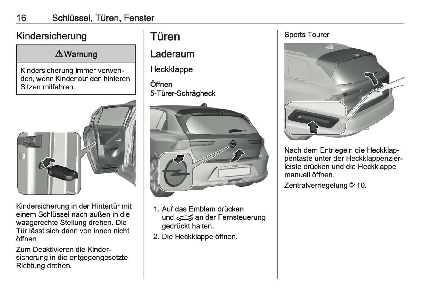 2023-2024 Opel Astra Owner's Manual | German