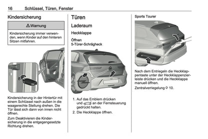 2023-2024 Opel Astra Owner's Manual | German
