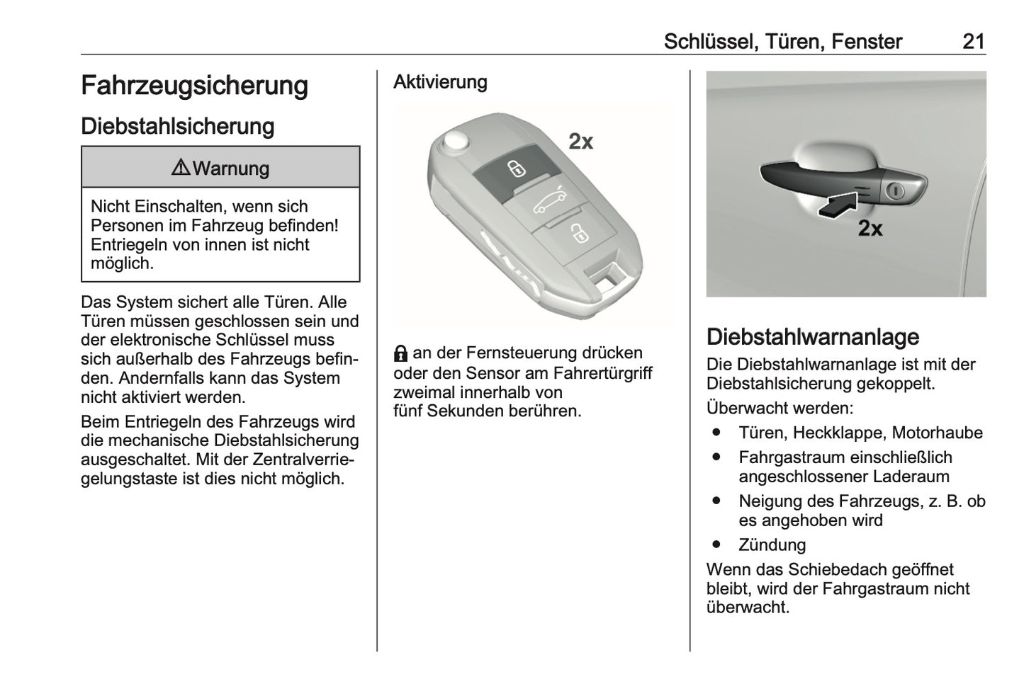 2023-2024 Opel Astra Owner's Manual | German