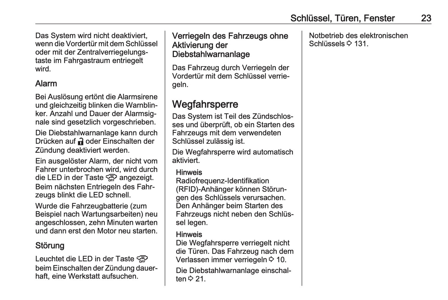 2023-2024 Opel Astra Owner's Manual | German