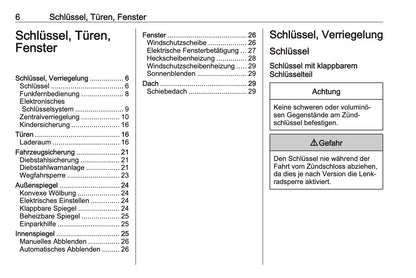 2023-2024 Opel Astra Owner's Manual | German