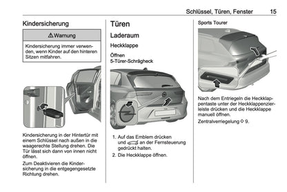 2024-2025 Opel Astra Owner's Manual | German