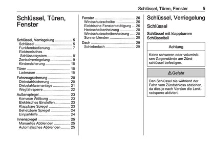 2024-2025 Opel Astra Owner's Manual | German