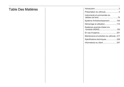 2025 Opel Astra Owner's Manual | French