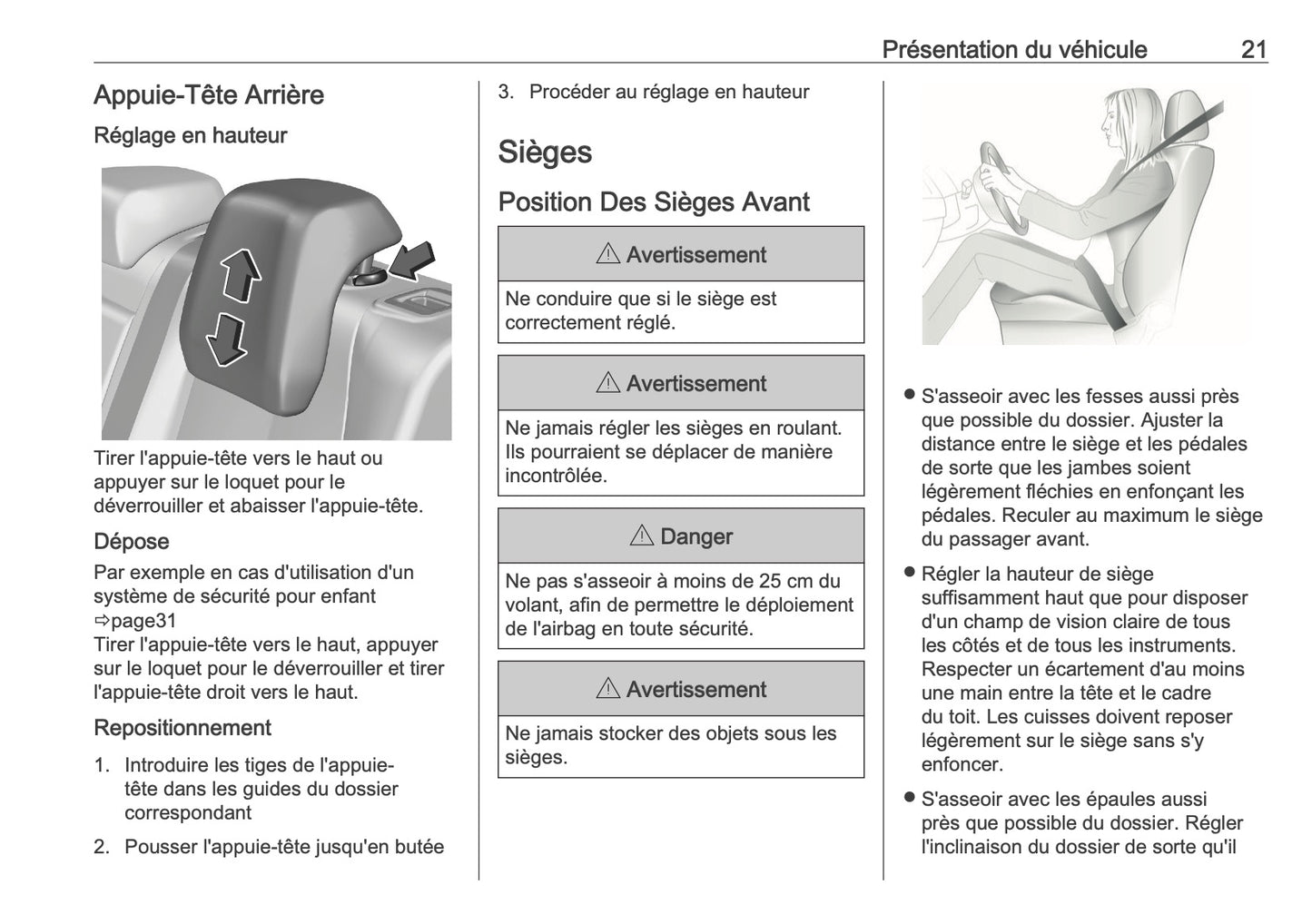 2025 Opel Astra Owner's Manual | French