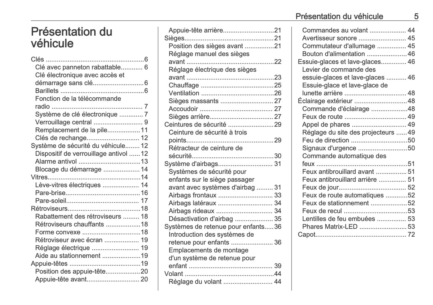 2025 Opel Astra Owner's Manual | French