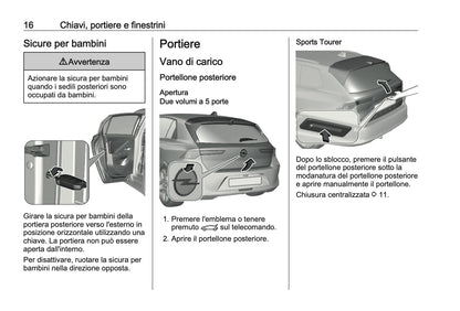 2023-2024 Opel Astra Owner's Manual | Italian