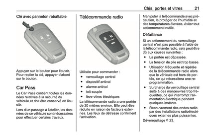 2016 Opel Cascada Owner's Manual | French