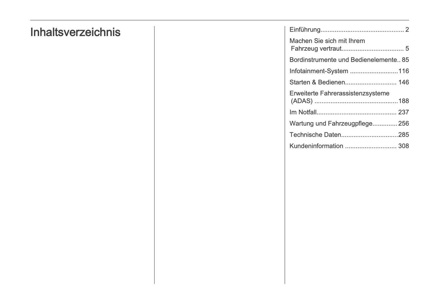 2025 Opel Combo Owner's Manual | German
