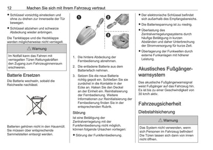 2025 Opel Combo Owner's Manual | German