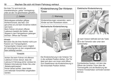 2025 Opel Combo Owner's Manual | German
