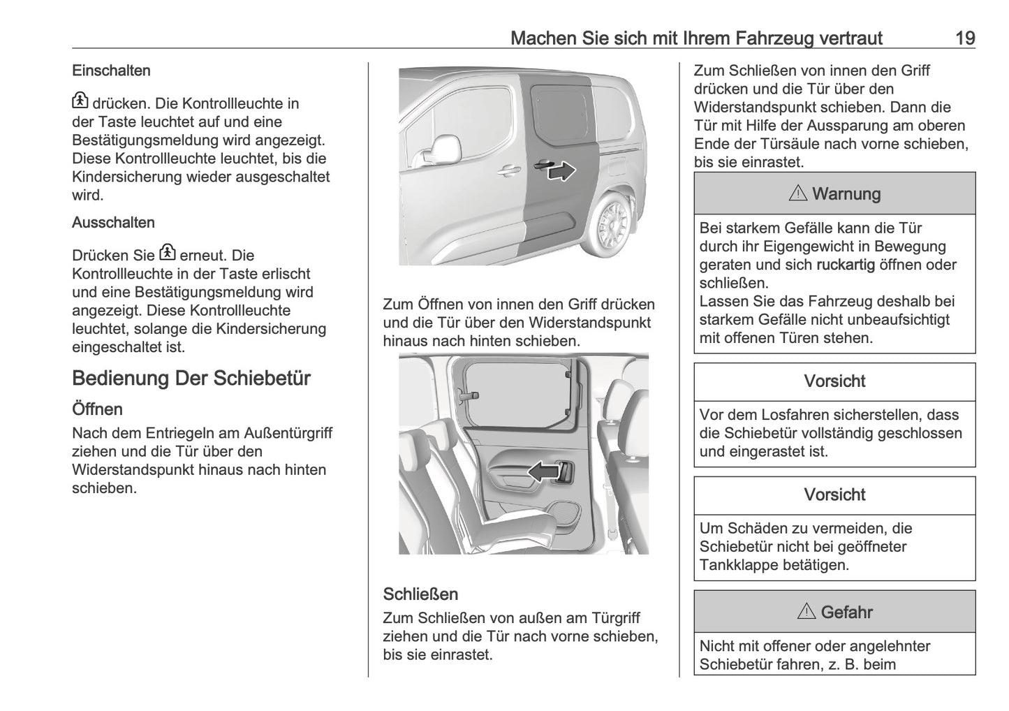 2025 Opel Combo Owner's Manual | German