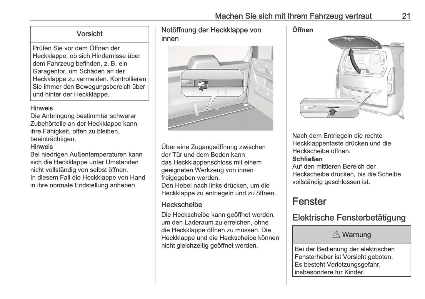 2025 Opel Combo Owner's Manual | German