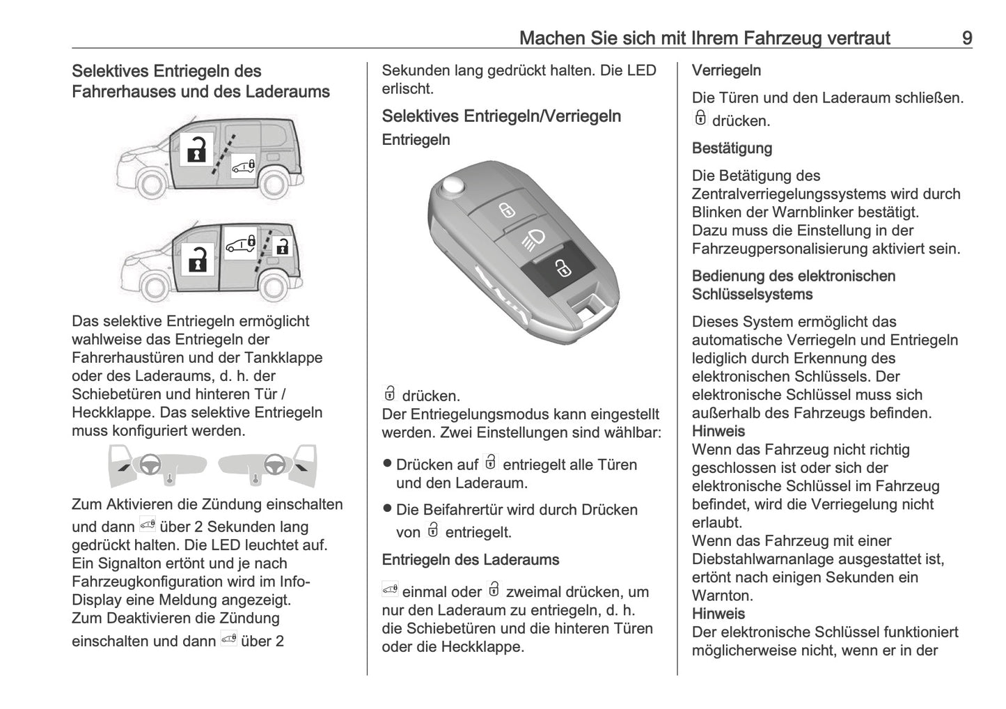 2025 Opel Combo Owner's Manual | German
