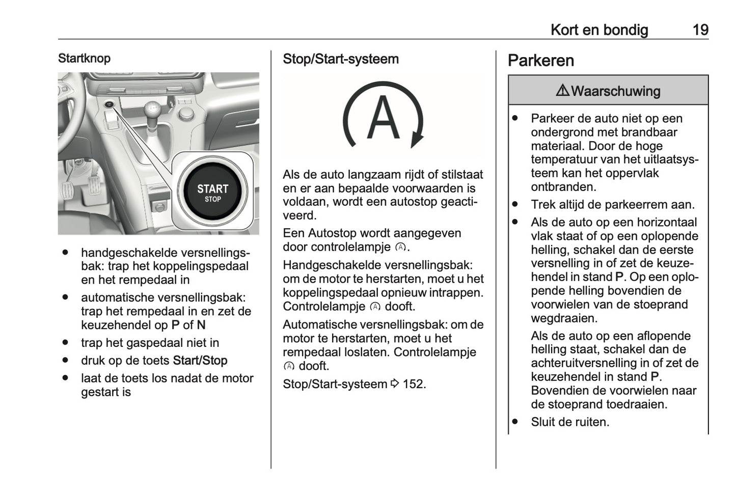 2021 Opel Combo Owner's Manual | Dutch