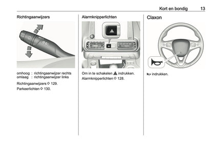 2021 Opel Combo Owner's Manual | Dutch