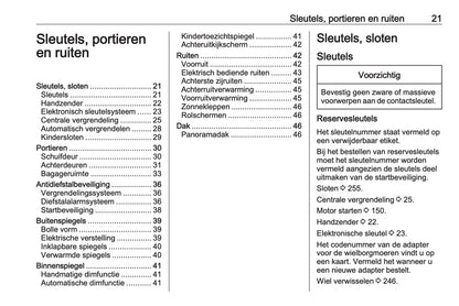 2021 Opel Combo Owner's Manual | Dutch