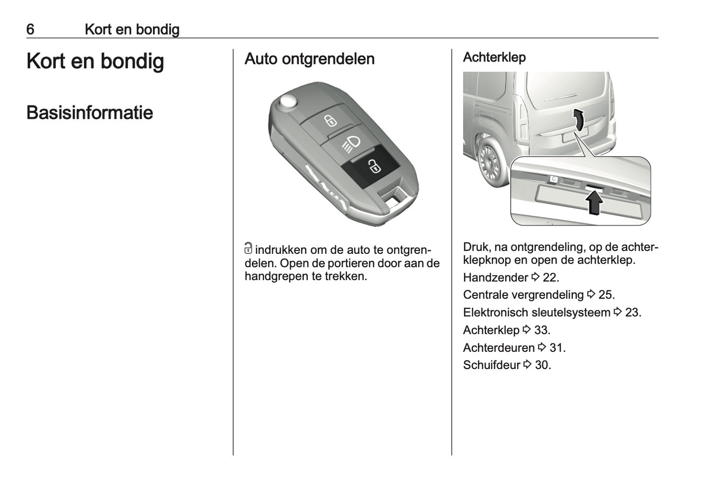 2021 Opel Combo Owner's Manual | Dutch