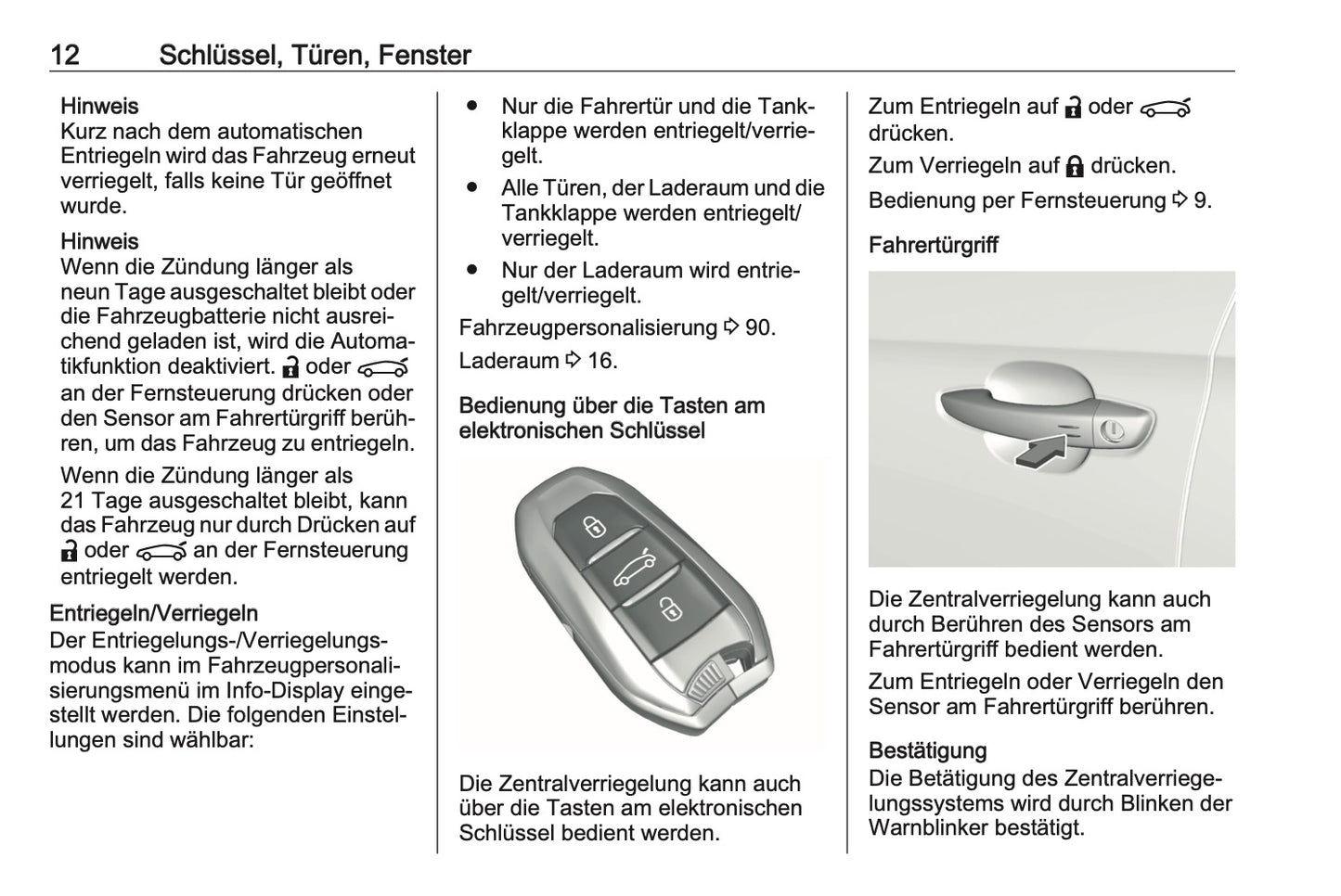 2023-2025 Opel Corsa Owner's Manual | German