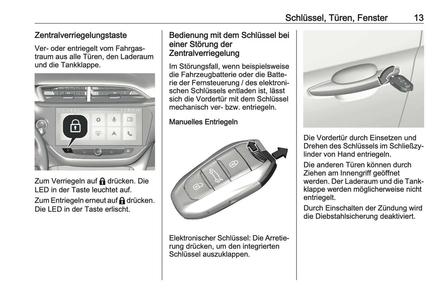 2023-2025 Opel Corsa Owner's Manual | German