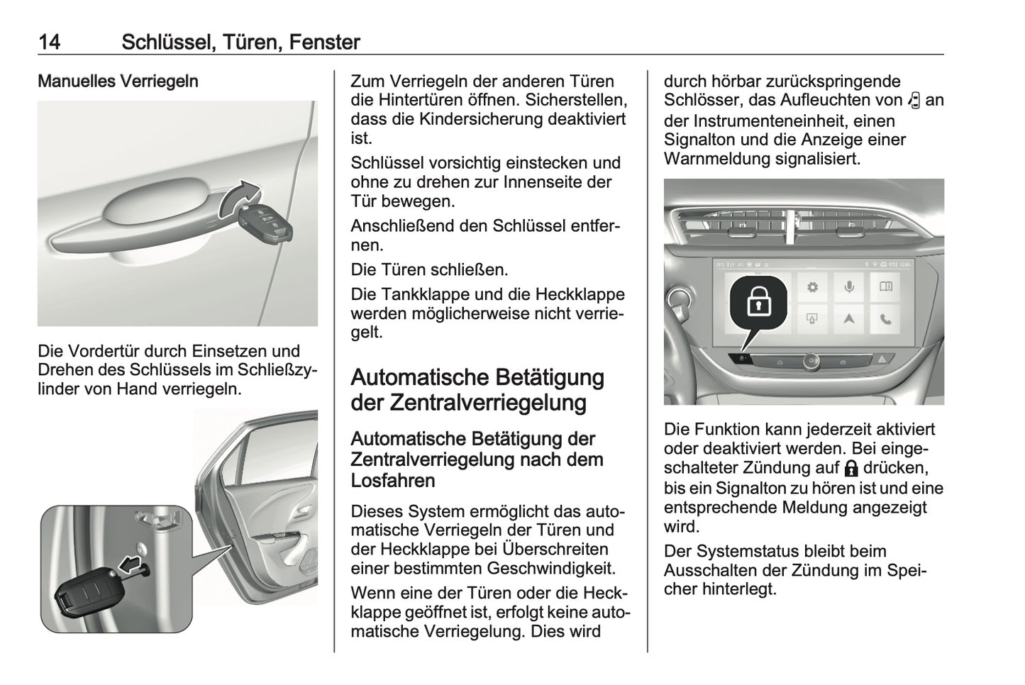 2023-2025 Opel Corsa Owner's Manual | German