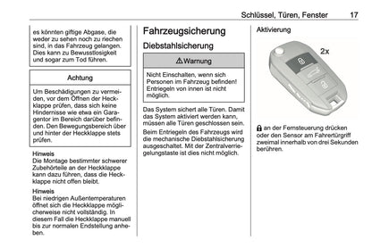 2023-2025 Opel Corsa Owner's Manual | German